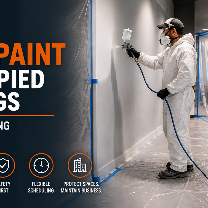 How to Spray Paint in Occupied Buildings Without Disrupting Business