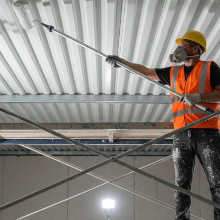 PART 2 OF 3: The Best Paint Spraying Techniques for Ceilings, Corrugated Metal, and High Walls