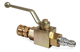 3/8" 4000 PSI ball valve with pressure washer quick connect